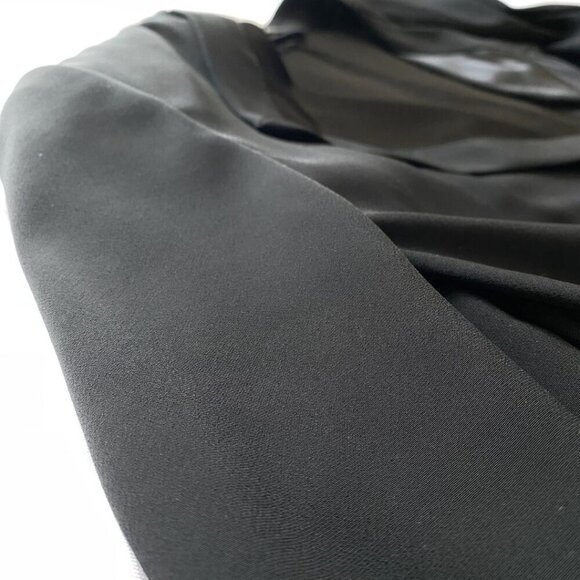 RIANI BLACK FLOWY OPEN BLAZER WITH POINTED COLLAR - 12 - Picture 7 of 11